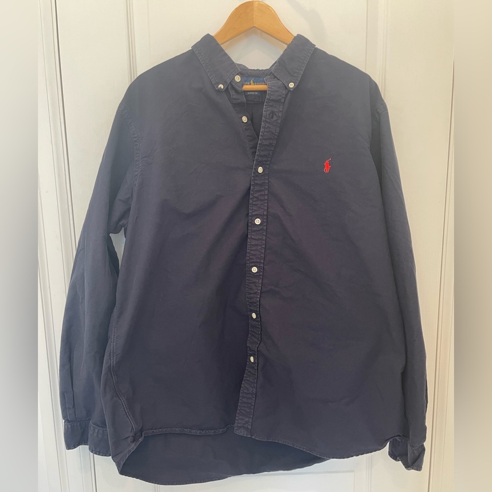 Ralph Lauren Garment Dyed Oxford in Navy